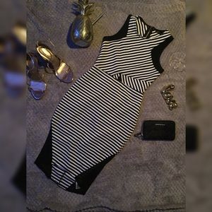 Stripef Midi Dress